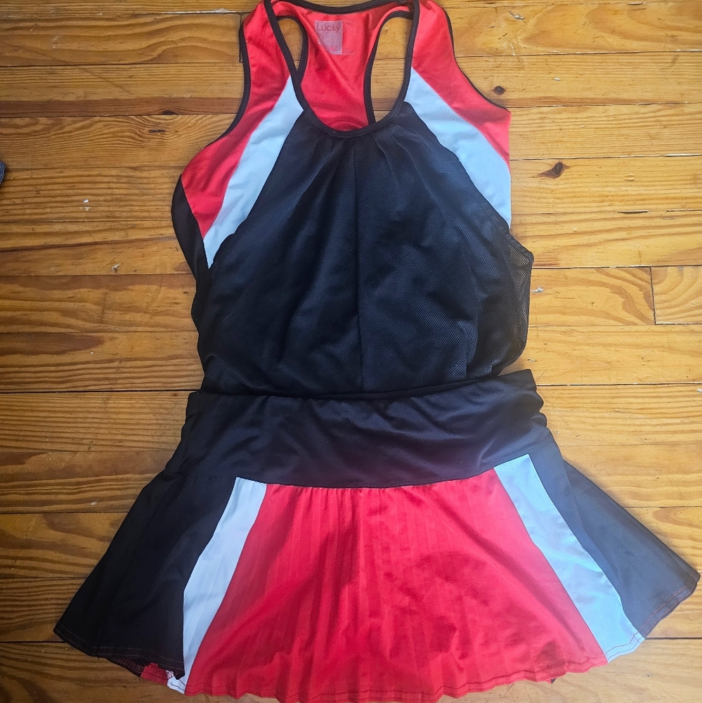 Lucky in love skirt and top tennis / racketball